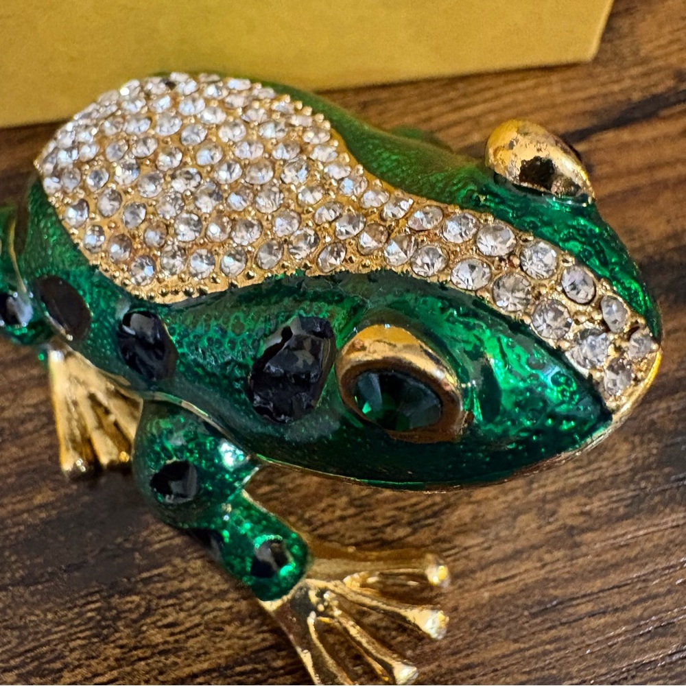Tchotchke - Green and Gold Frog NWT NIB - Picture 3 of 9
